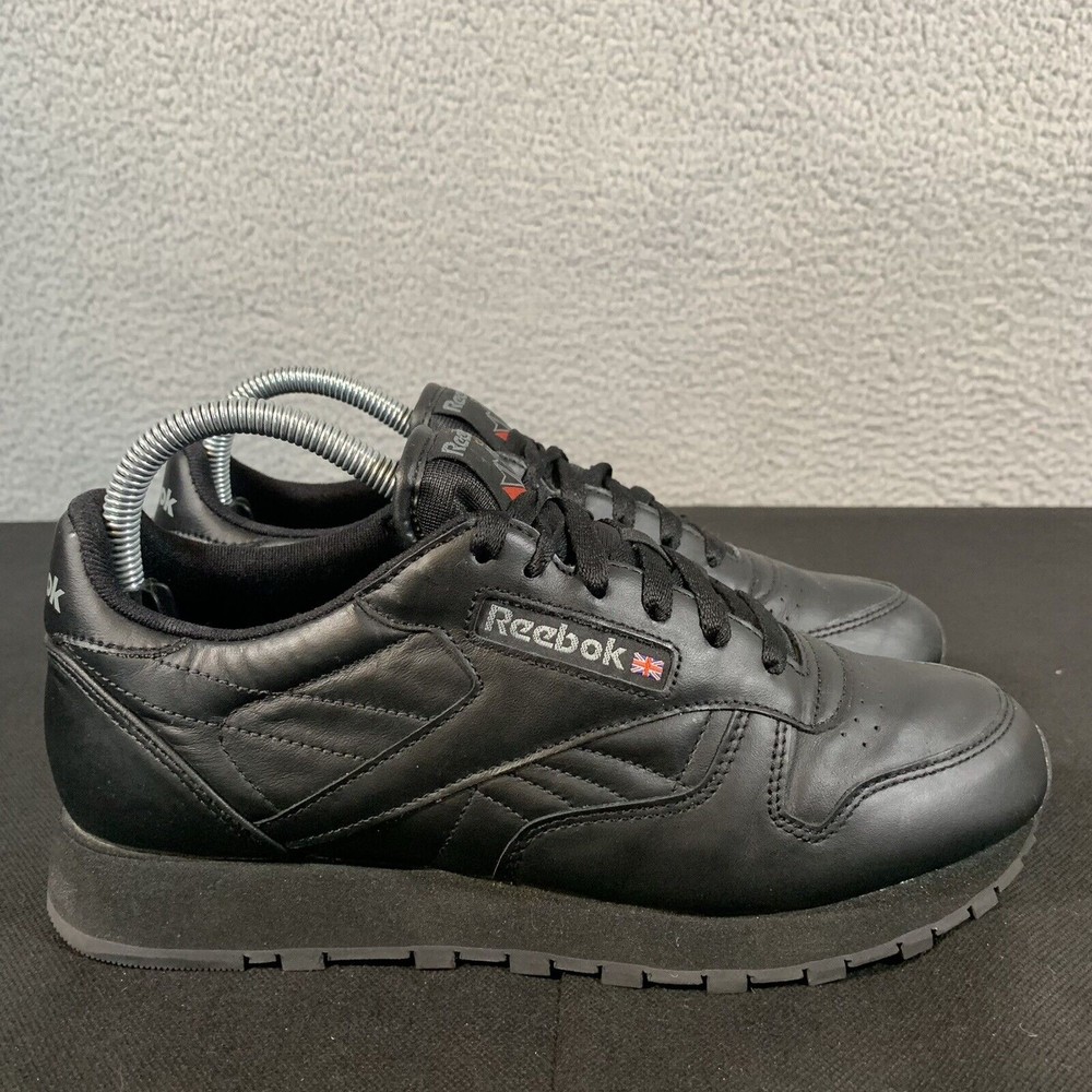 Reebok Women’s Classic Leather Sneakers Shoes Sz 8.5 Black Athletic